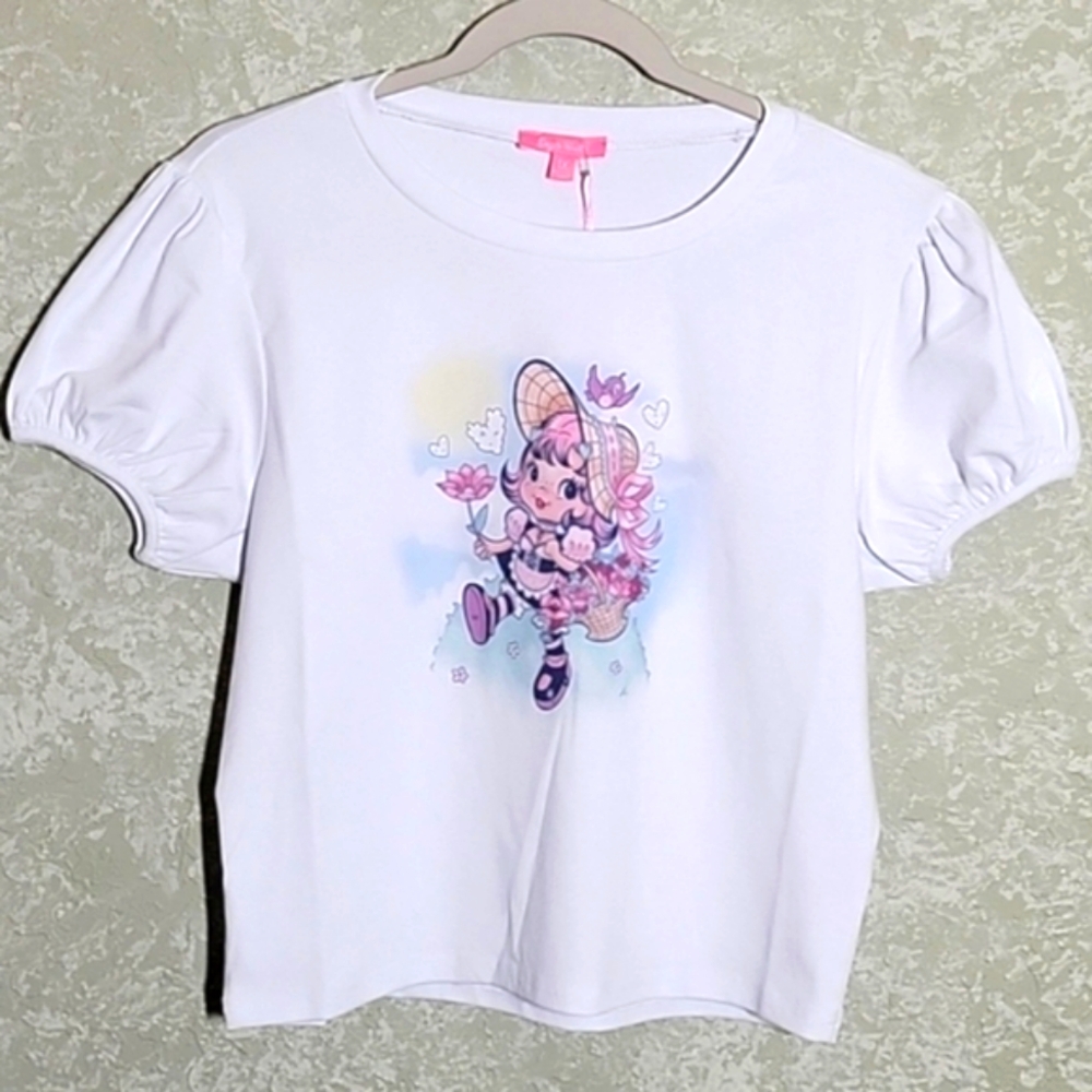 ⚜️Sugar Thrillz Plus "Fabulous Glee" Crop Top, 2X
